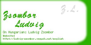 zsombor ludvig business card